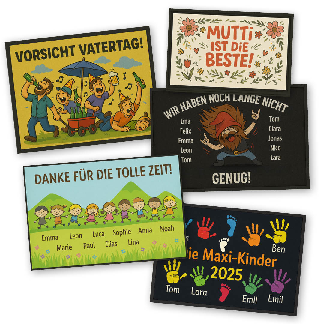 Strapazierfähige Schmutzfangmatte für hohe Beanspruchung in einem gewerblichen Eingangsbereich, Made in Germany.